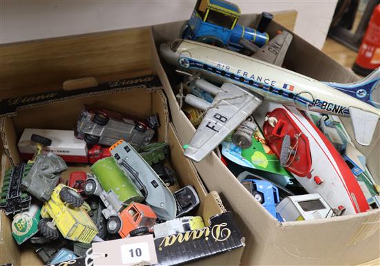 A quantity of Dinky toys, Jouets Mont Blanc etc